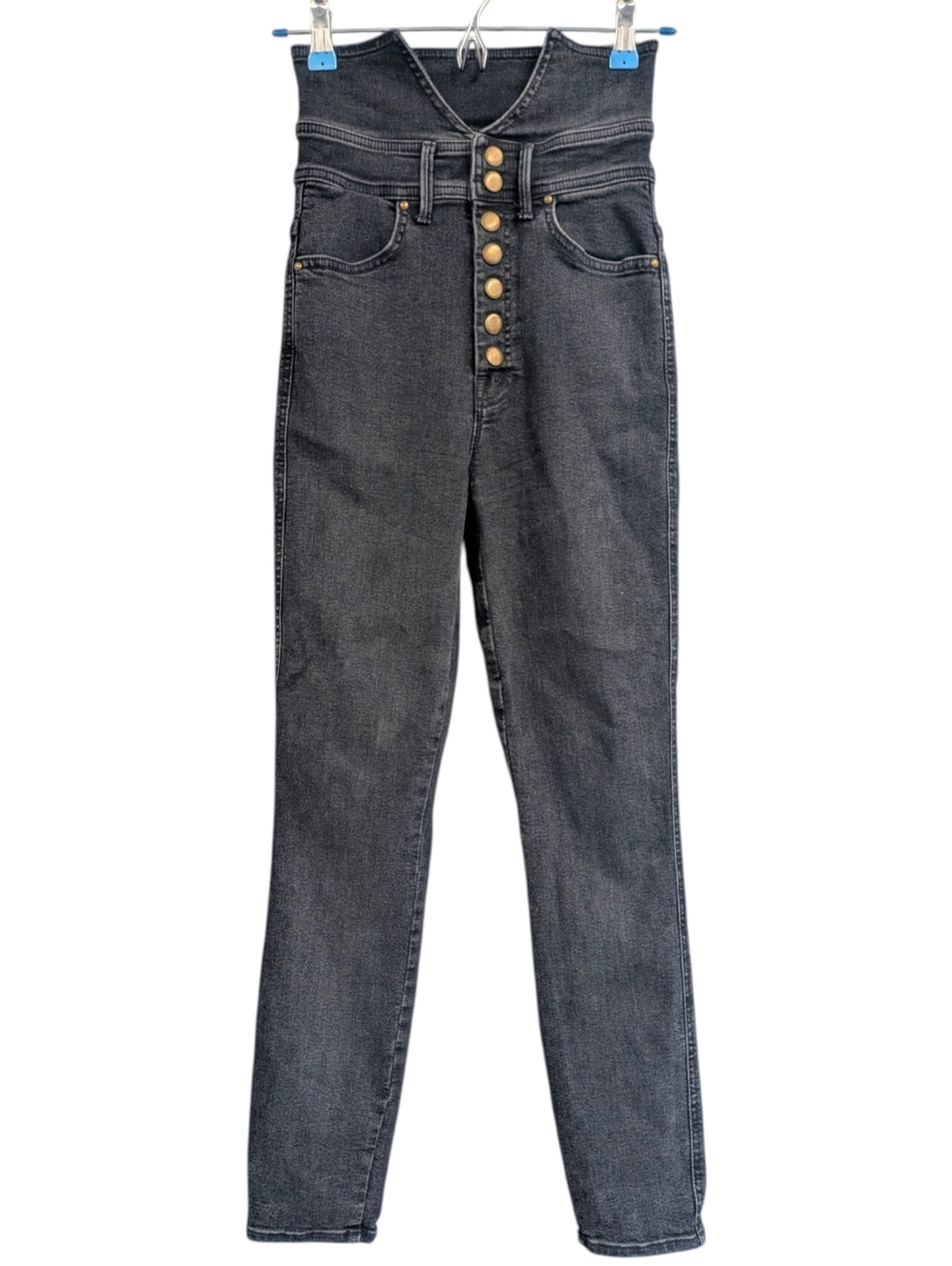 MOTHER The Swooner Exposed Snap Ankle Jeans. 24